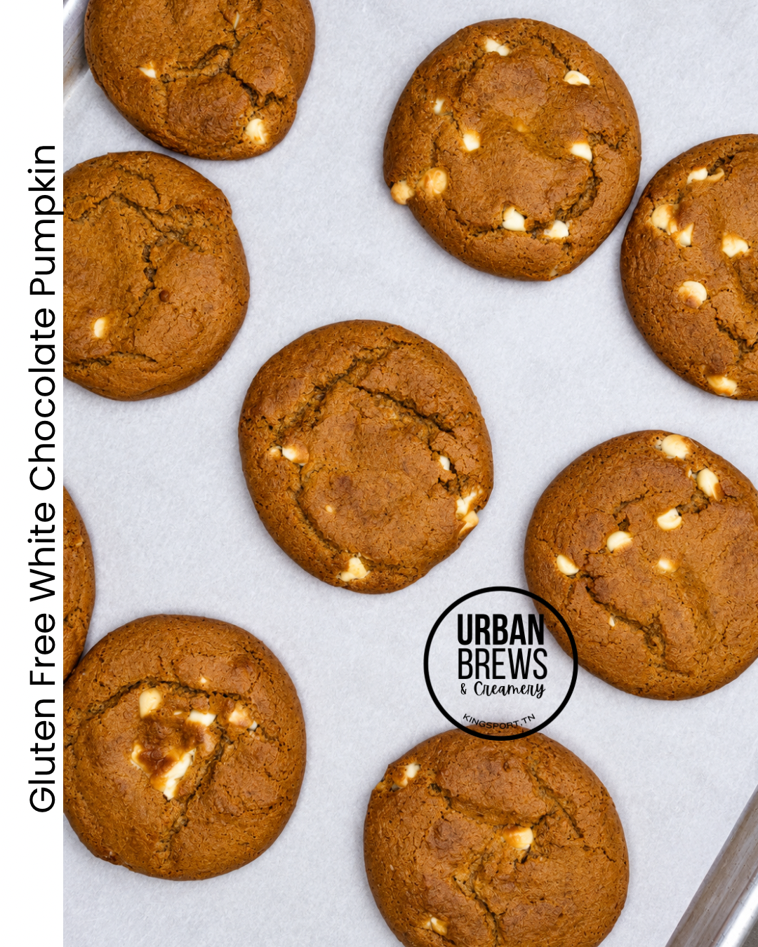Gluten Free White Chocolate Pumpkin Cookie